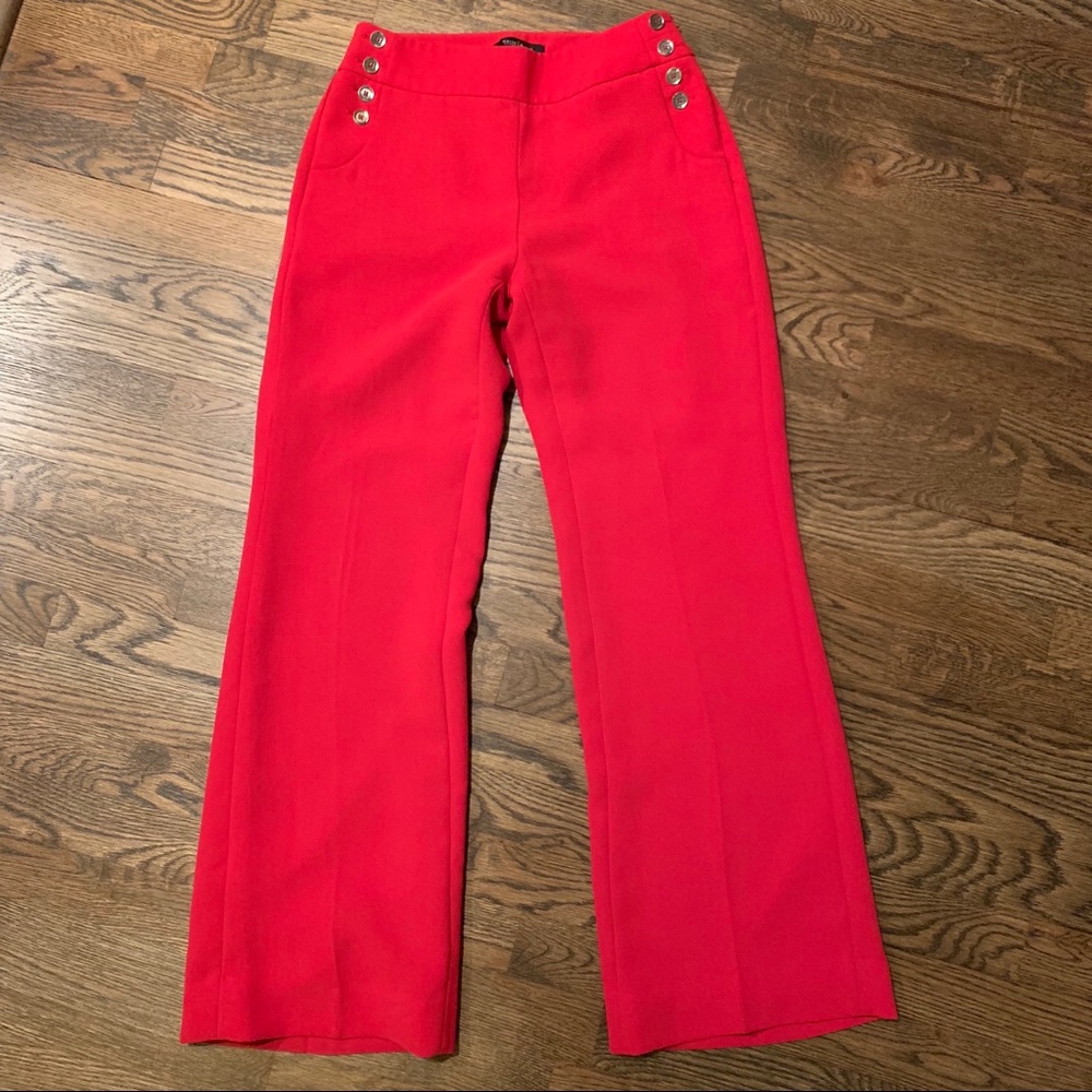 Beautiful red wide leg dress pants from WHBM